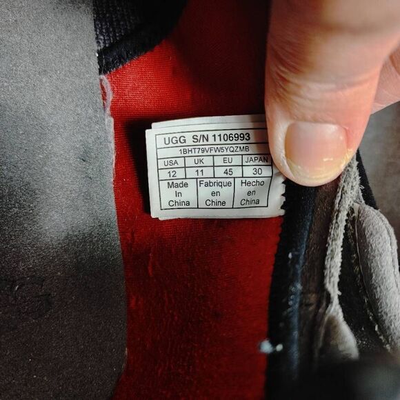 UGG UNION DERBY HYPERWEAVE SUEDE DARK GREY SHOES MENS SIZE 12 US. - Picture 9 of 9